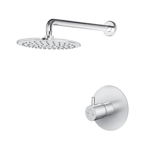 POTISNA PODŽBUKNA MJEŠALICA ZA TUŠ DELUX II tuš ruža d.200mm 15-25"